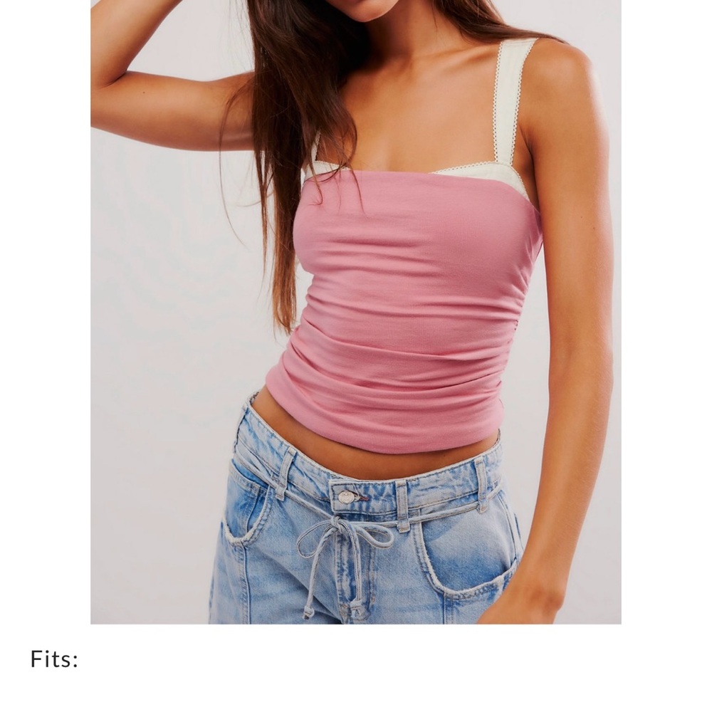 Free People tan and black Tank Top